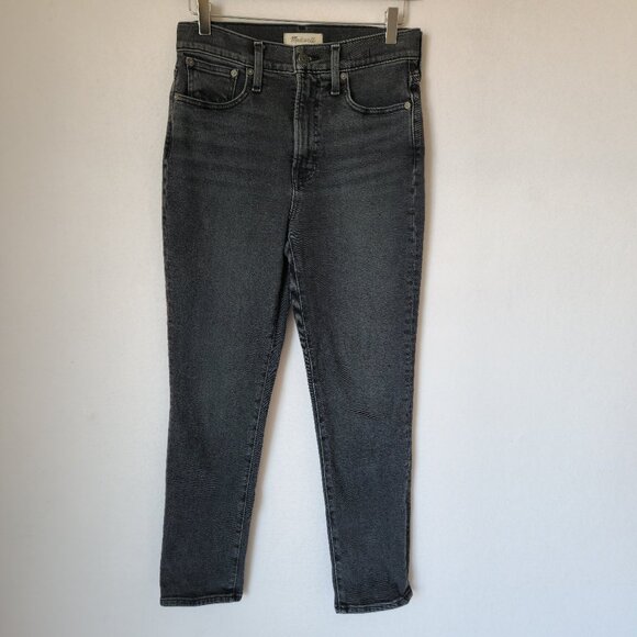 Madewell The Perfect Vintage Jeans High Rise Stretch Lunar Wash Black - Picture 3 of 10